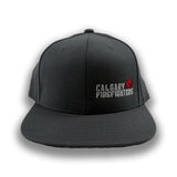 Hat - Snapback, Flat Brim, Calgary Firefighters Leaf Logo
