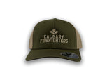 Hat - Trucker, Curved Brim, Center CF Leaf Logo