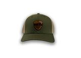 Hat - Trucker, Curved Brim, Shield Logo