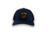 Hat - Trucker, Curved Brim, Shield Logo